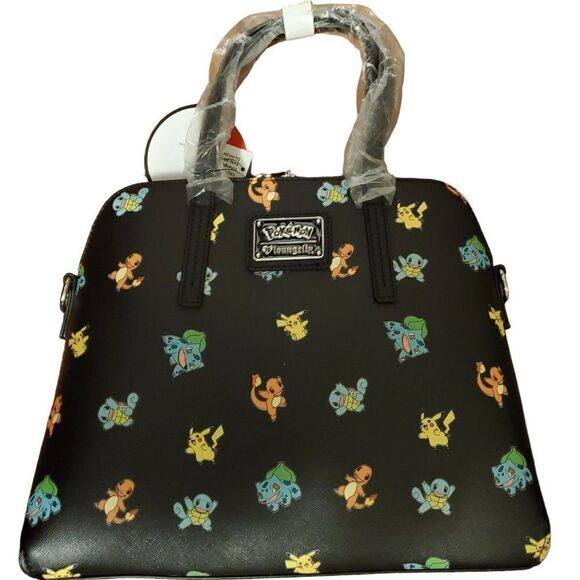 Loungefly Pokemon OG HEART LOGO Black Shoulder, Crossbody Bag - Picture 3 of 7